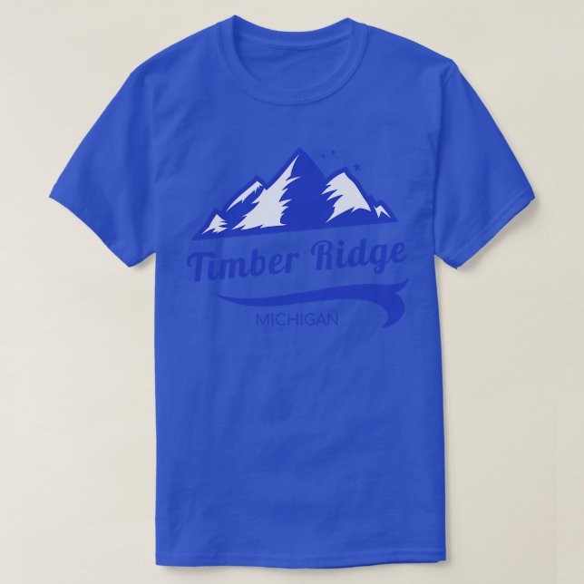 T-shirt Timber Ridge ski Michigan (Design devant)