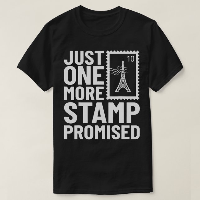 T-shirt Timbre Collecter Philatelist Postal Timps Collecte (Design devant)