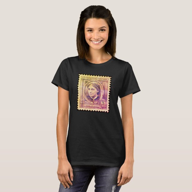 T-shirt Timbre commémoratif Louisa May Alcott, T-Shir 1940 (Devant entier)