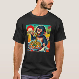 T-shirt Timbre d'art du coucher de soleil japonais Mt. Fuj