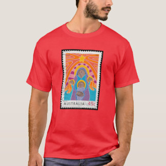 T-shirt timbre de naissance australien rétro vinta