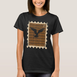 T-shirt Timbre De Postage Avec Aigle