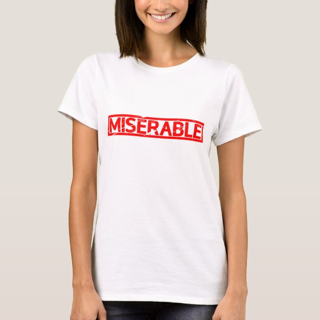 T-shirt Timbre misérable (Devant)