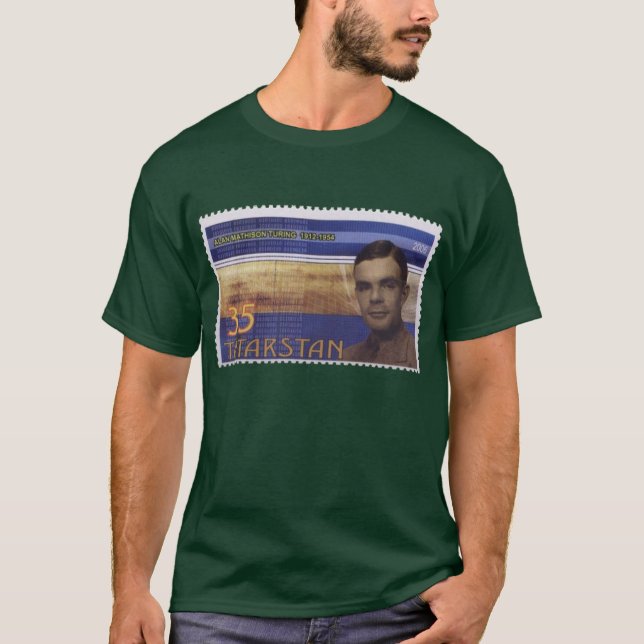 T-shirt Timbre-poste de Turing (Devant)