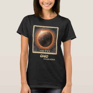 T-shirt Timbre rétro Total Éclipse solaire 2024 Ohio
