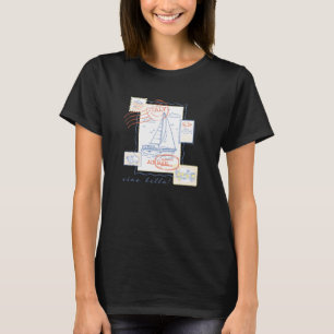 T-shirt Timbres de la Côte Italienne Vintage Ciao Bella