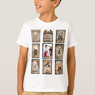 T-shirt Timbres De Postage Halloween vintages, Ajouter Vot