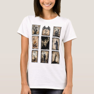 T-shirt Timbres De Postage Halloween vintages, Ajouter Vot