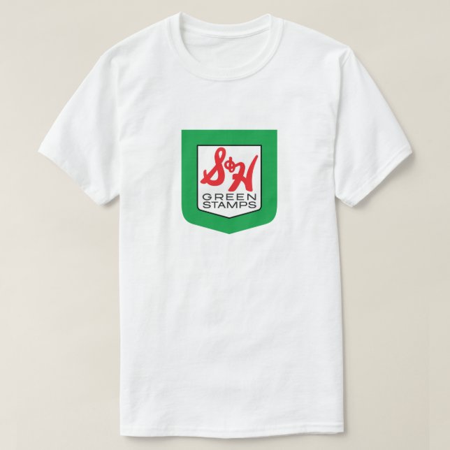 T-shirt Timbres verts S & H (Design devant)