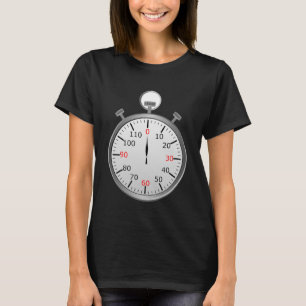 T-shirt Timer d'arrêt du compte de veille