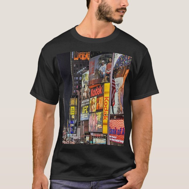T-shirt Times Carré Lumières New York (Devant)