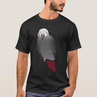 T-shirt Timneh African Grey Parrot Perché Sur Une Branche