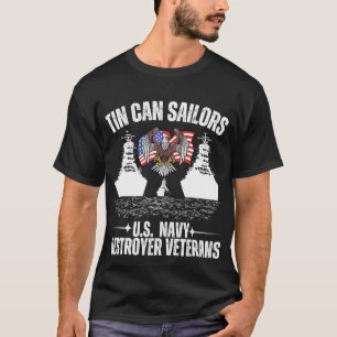T-shirt Tin Can Sailers U.S Navy anciens combattants retra