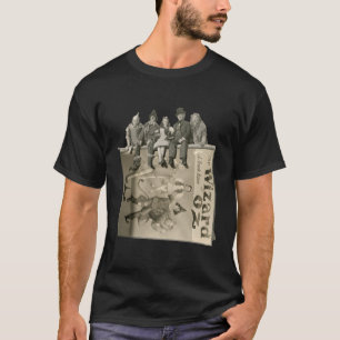 T-shirt Tin Cowarlly Lion Scarecrow Toto Dorothy Wizard O