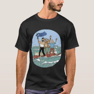 T-shirt Tin Tin Sea Adventure Avec Capitaine Haddock