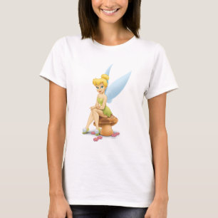 T-shirt Tinker Bell assis sur le champignon