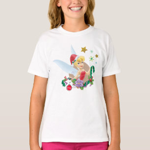T-shirt Tinker Bell Clochette De Tinker À Santa Hat