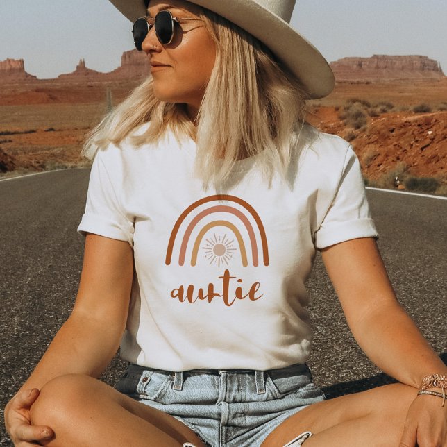 T-shirt TINLEY Boho Burange Rainbow Sun Tante (Créateur téléchargé)
