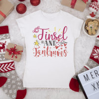 Tinsel And Tantrum Funny Christmas Holiday Saying