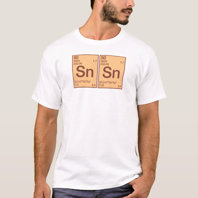 T-shirt Tintin/étain de bidon sur le blanc/T-shirt léger (Devant)