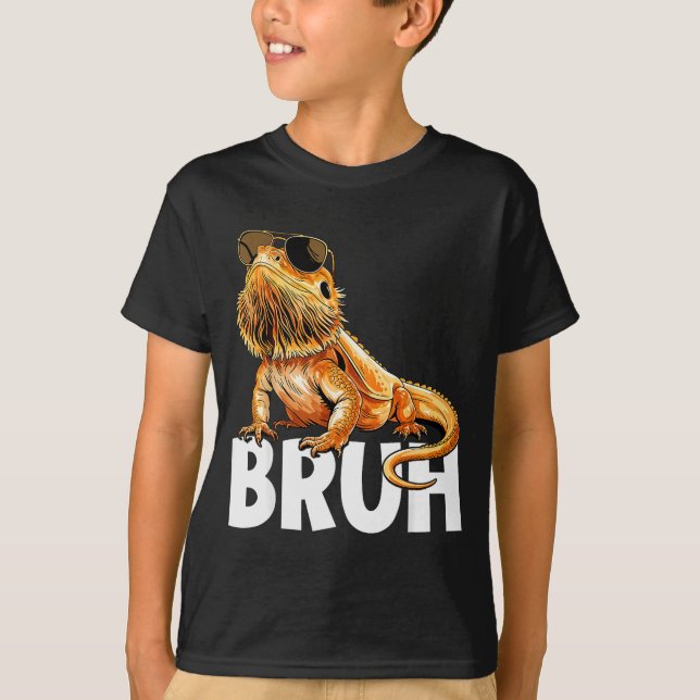 T-shirt Tiny Dinosaur Bruh Bearded Dragon Lover  (Devant)