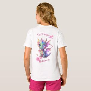 T-shirt Tiny Dragon, Big Attitude – Dragon Bébé Kawaii