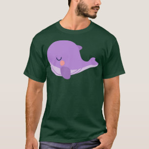 T-shirt Tinytan violet baleine peluche
