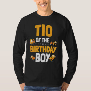 T-shirt Tio Of The Birthday Boy Construction Ouvrier Anniv
