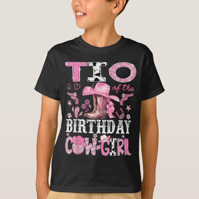 T-shirt Tio Of The Birthday Cow-girl Nk Disco Rodeo Tio  (Devant)