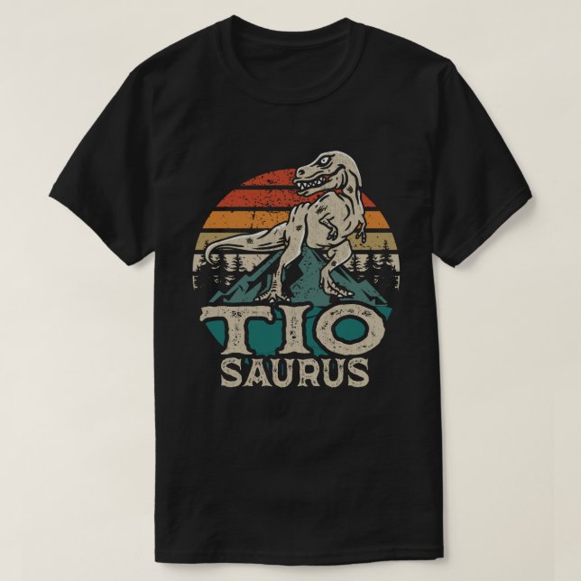 T-shirt Tiosaurus Dinosaur Oncle Saurus Fête des pères T-S (Design devant)