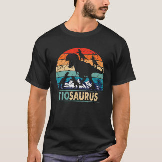 T-shirt Tiosaurus T Rex Tio Dinosaur 4 Enfants Fête des pè