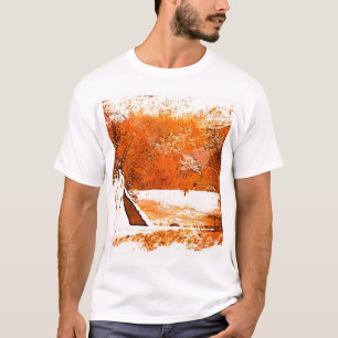 T-shirt Tipi en bois d'Indien d'Amérique Miwok