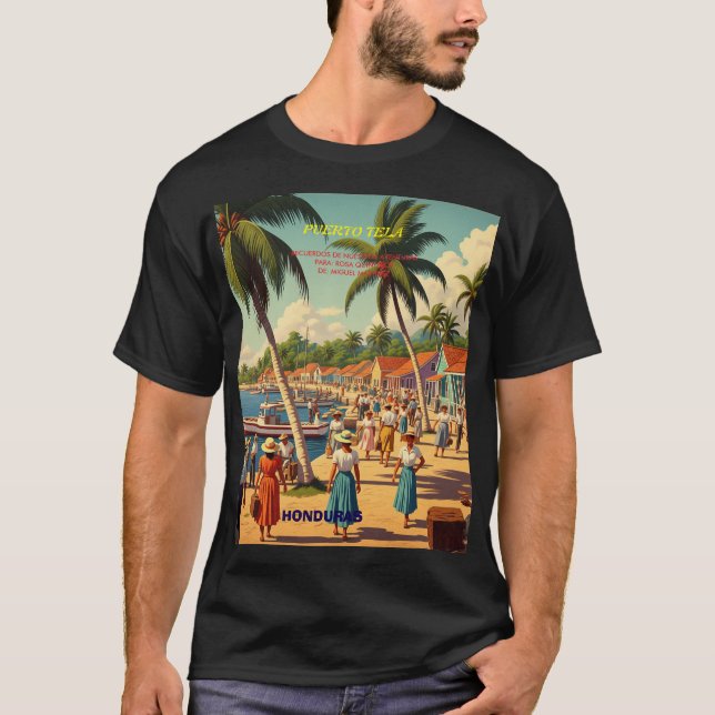 T-shirt  tipo chapa PUERTO DE TELA (Devant)