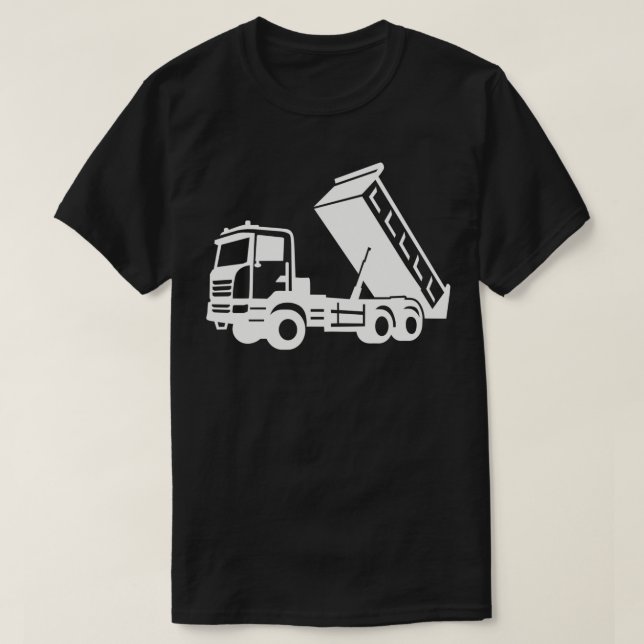 T-shirt Tipper de camion de vidange (Design devant)