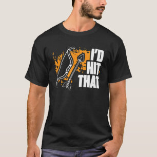 T-shirt Tir à l'arc amusant Je frappais cette flèche riant