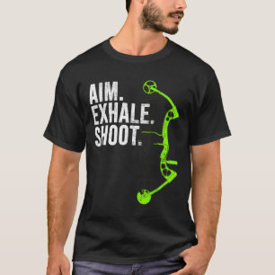 T-shirt Tir à l'arc Chasse à l'arc Objectif Exhale Shoot