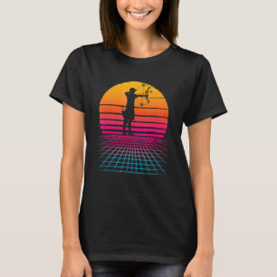 T-shirt Tir à l'arc Compound Bow Vaporwave Japonais esthét