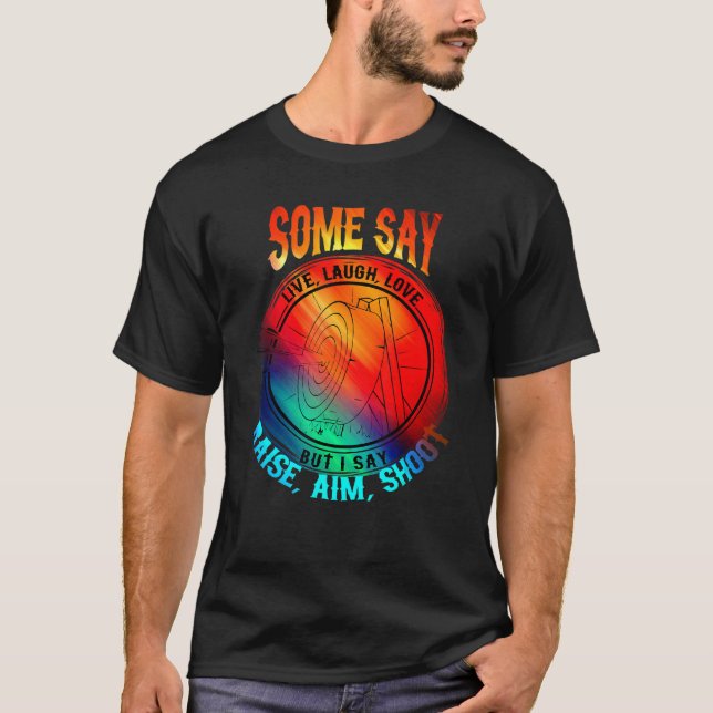 T-shirt Tir à l'arc Rire Vie Amour Visage (Devant)