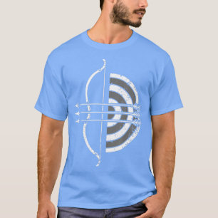 T-shirt Tir à l'arc Vintage cible Bow et flèche flèche arc