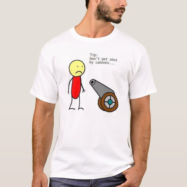 T-shirt tir de canon (Devant)