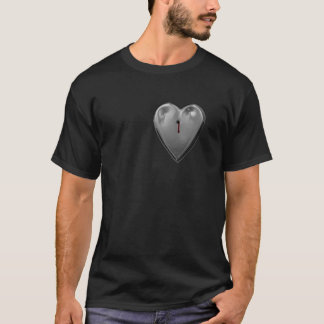 T-shirt Tir et coeur en métal de saignement,