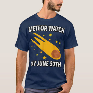 T-shirt Tir Star Lover Et Ciel De Nuit Meteor Watch Day