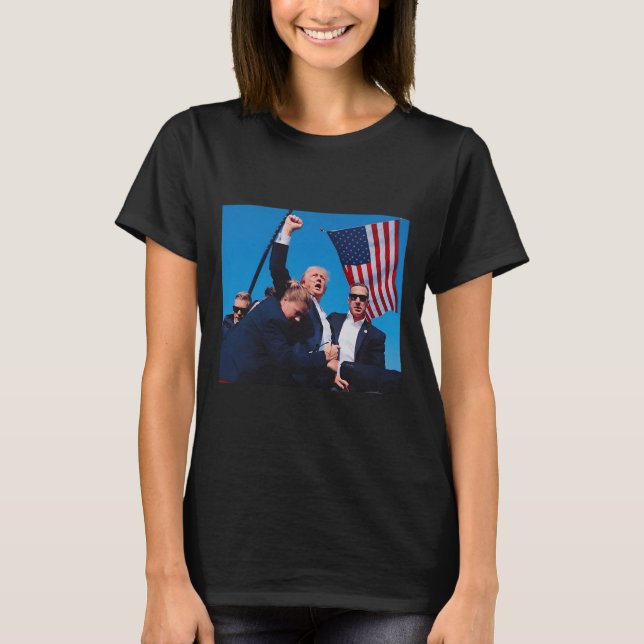 T-shirt Tir Trump tir Trump tir Trump 2024 (Devant)