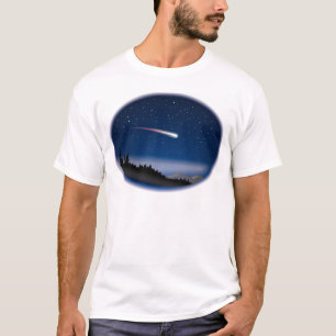 T-shirt Tir une étoile sur le paysage nocturne
