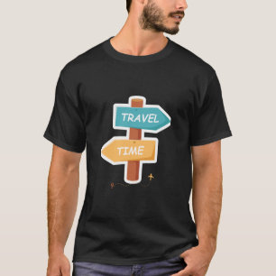 T-shirt Tirage d'aventure du slogan Voyage et Temps
