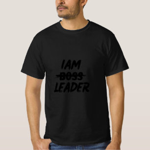 T-shirt Tirage de personnalisation couleur "Iam Leader pas