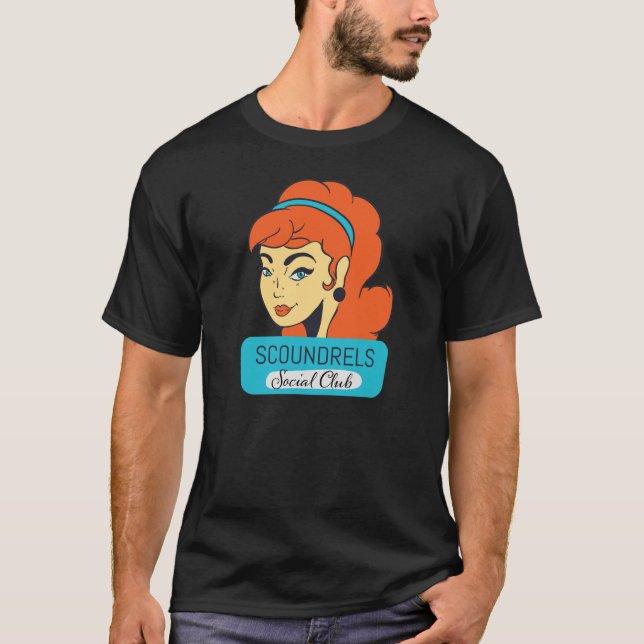 T-shirt Tirage noir pour hommes (Devant)