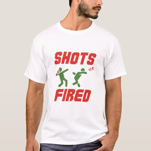 T-shirt Tirages Fired Funny Shot Put Track et Field (Devant)