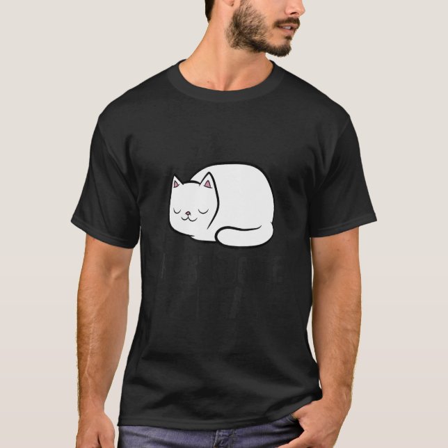 T-shirt Tired Cat The Struggle Is Real  Cat (Devant)