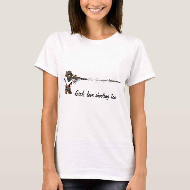 T-shirt Tirer Comme Une Fille (Devant)